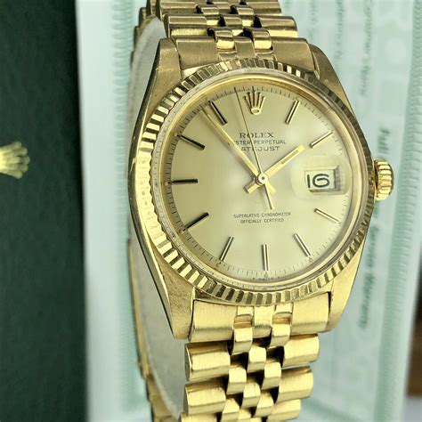 gold rolex 1601|rolex datejust 1601 for sale.